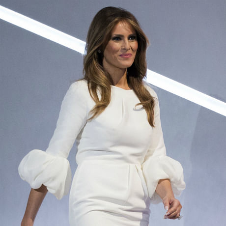 Melania dress see outlet through