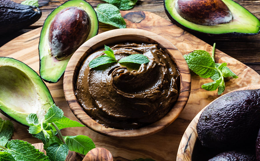 avocado dark chocolate mousse