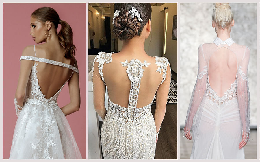 8 sexy head-turning wedding dress back details trending now - Her