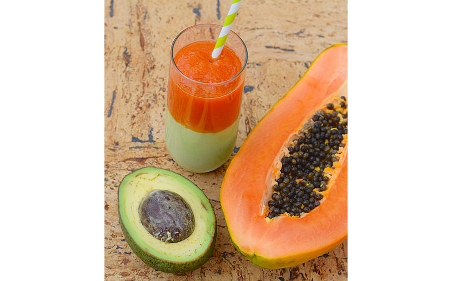 avocado and papaya