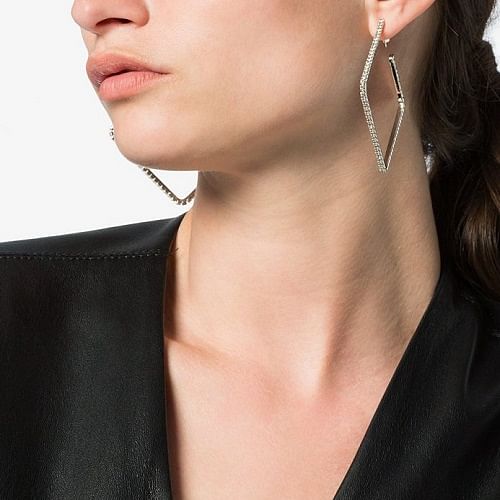 Aurelia Geometric Hoop Earrings in 9ct Gold  The Jewel Shop