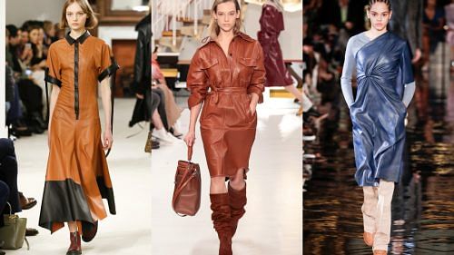 fall winter leather dresses