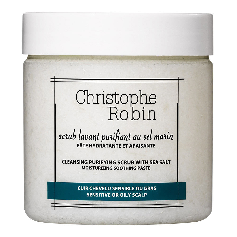 Everything You Need To Know About Styling Fine Hair Christophe Robin Cleansing Purifying Scrub with Sea Salt