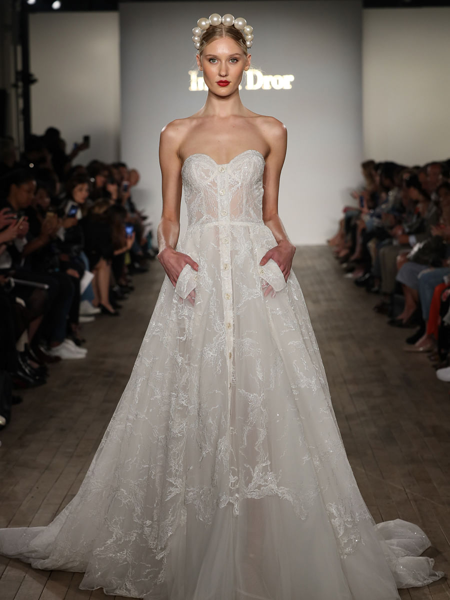 2019 TREND: Inbal Dror's sexy, dreamy wedding dresses will transport ...