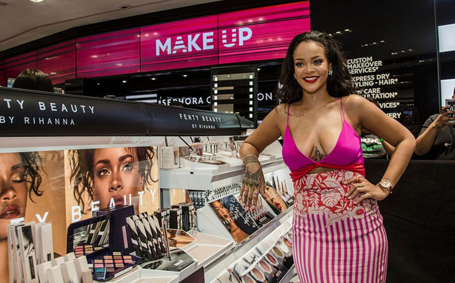 Rihanna store makeup sephora