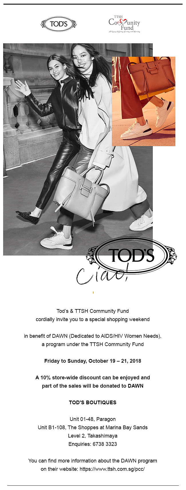 tods charity event