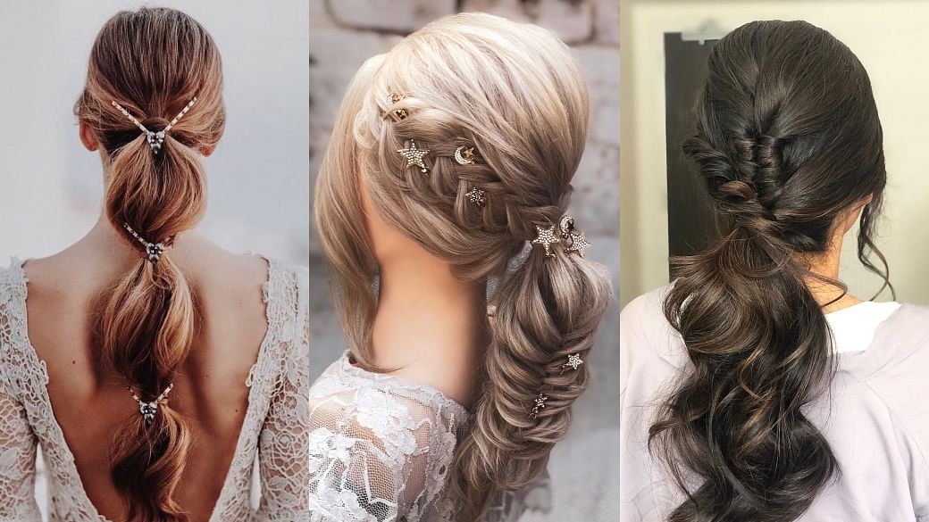 Chic ponytails for a modern, youthful bridal look - Her World Singapore