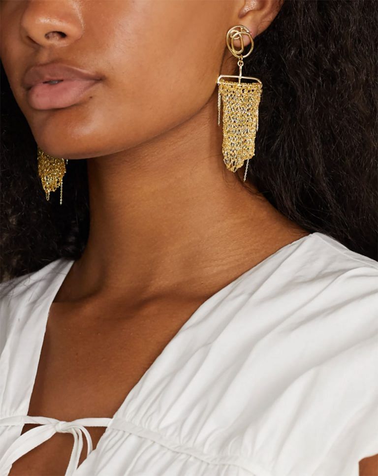 Buy Calista Gold Plated Tribal Earrings  Tarinika  Tarinika India