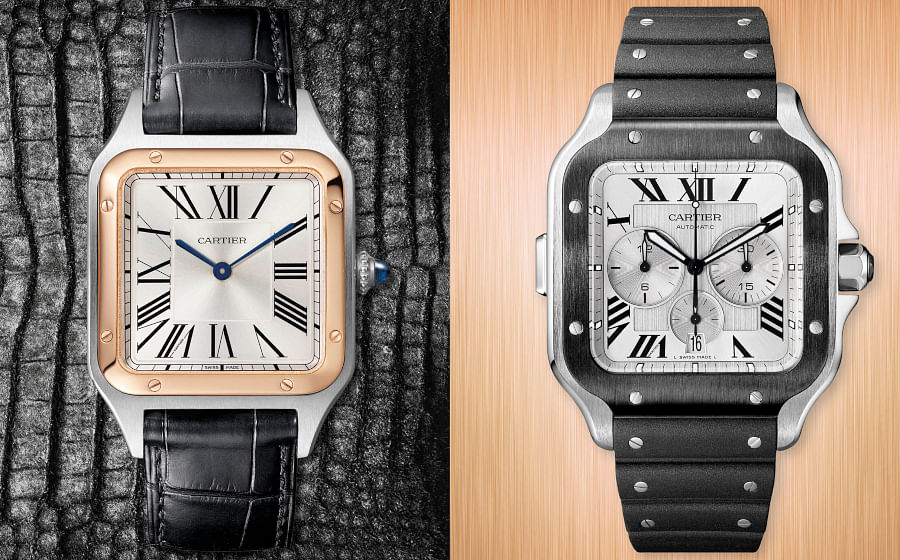 Cartier's classic Santos watches get a tasteful revamp and we're here ...