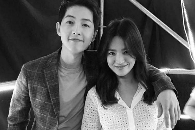 The celebrity couple met while filming the 2016 hit drama series Descendants Of The Sun.  PHOTO: KYO1122/INSTAGRAM