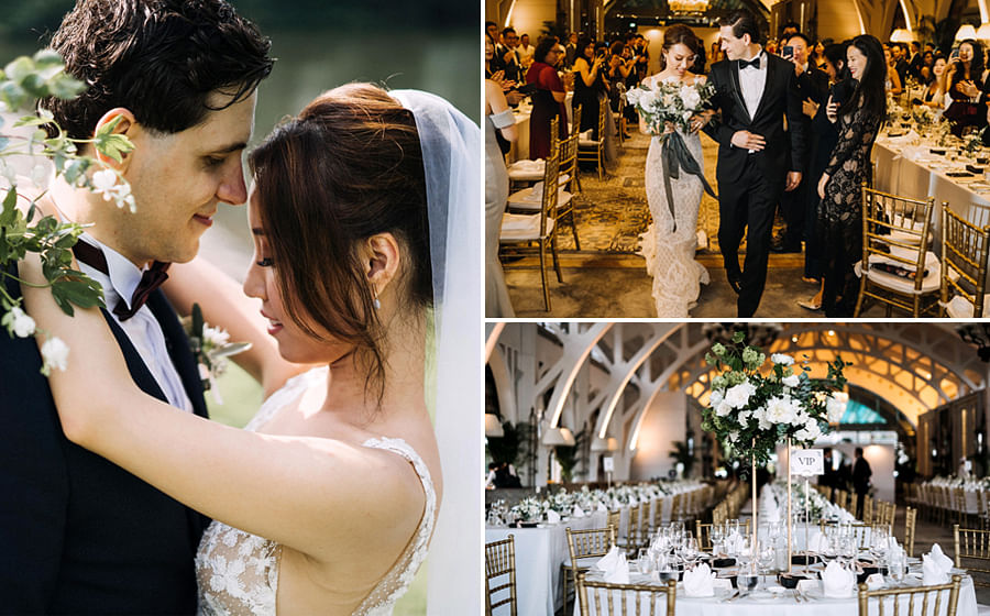 Style influencer Beatrice and Dean s jazzy black tie wedding at