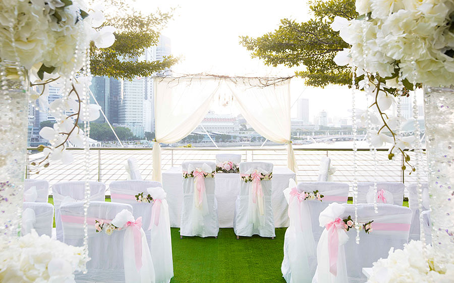 Weddings on the bay at Marina Bay Sands