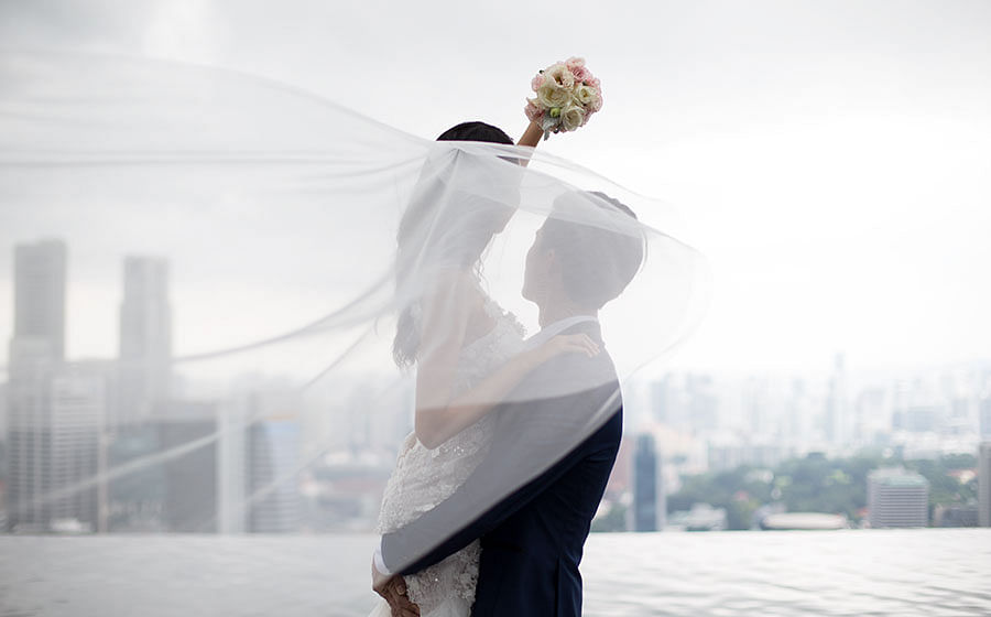 Weddings on the bay at Marina Bay Sands