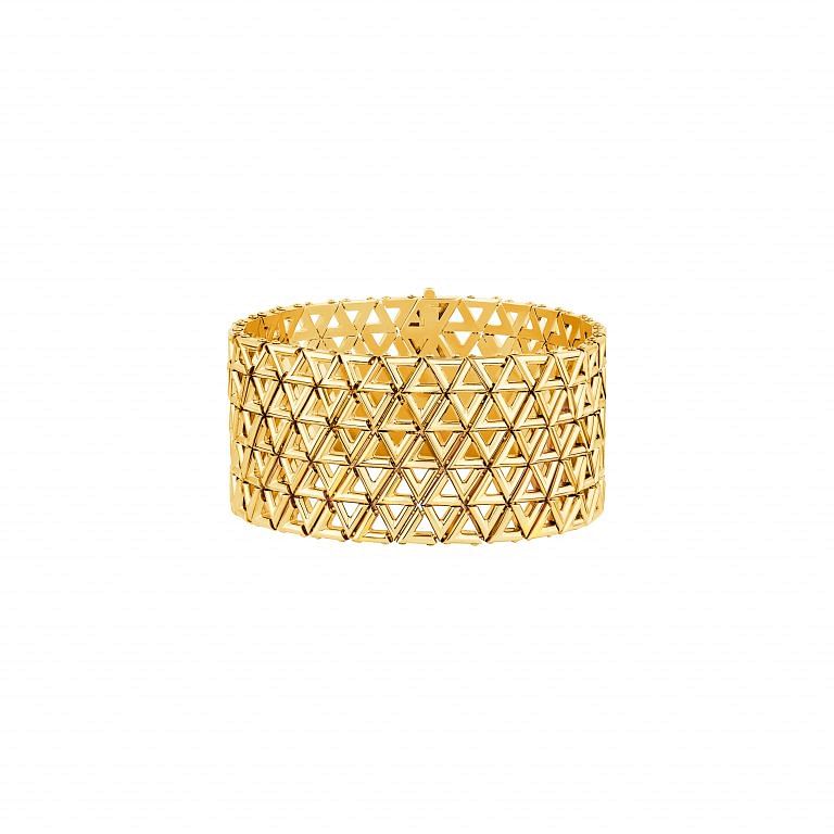 Louis Vuitton Gold And Diamond Flexible Volt Band Ring Available