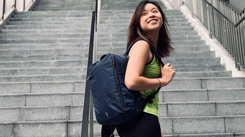 singaporean entrepreneur backpack bow quiver