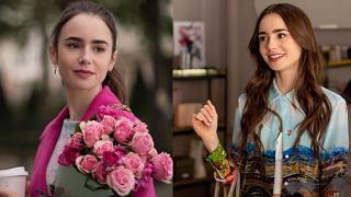 PPREPORT Lily Collins from Emily in Paris was spotted carrying her  personalized My Pliage Signature bag from Longchamp. Explore more on…