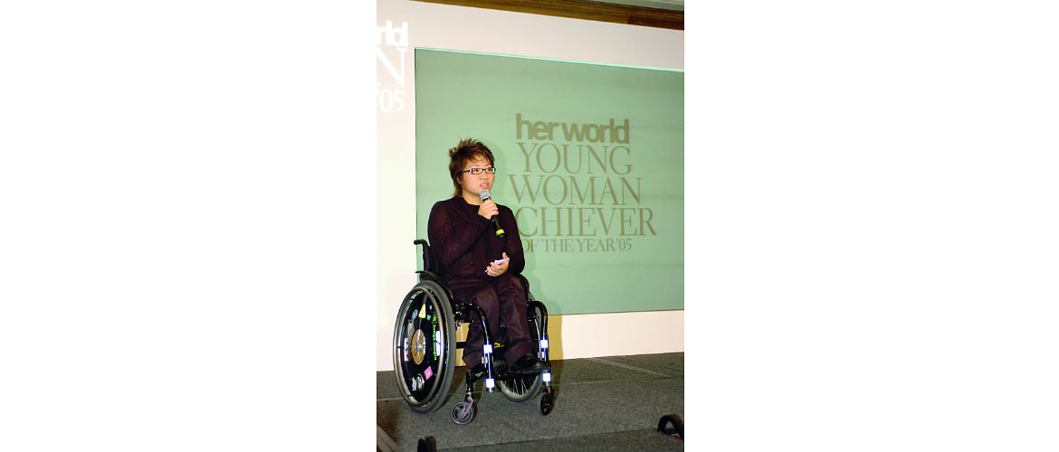 Paralympic swimmer and Young Woman Achiever winner Theresa Goh