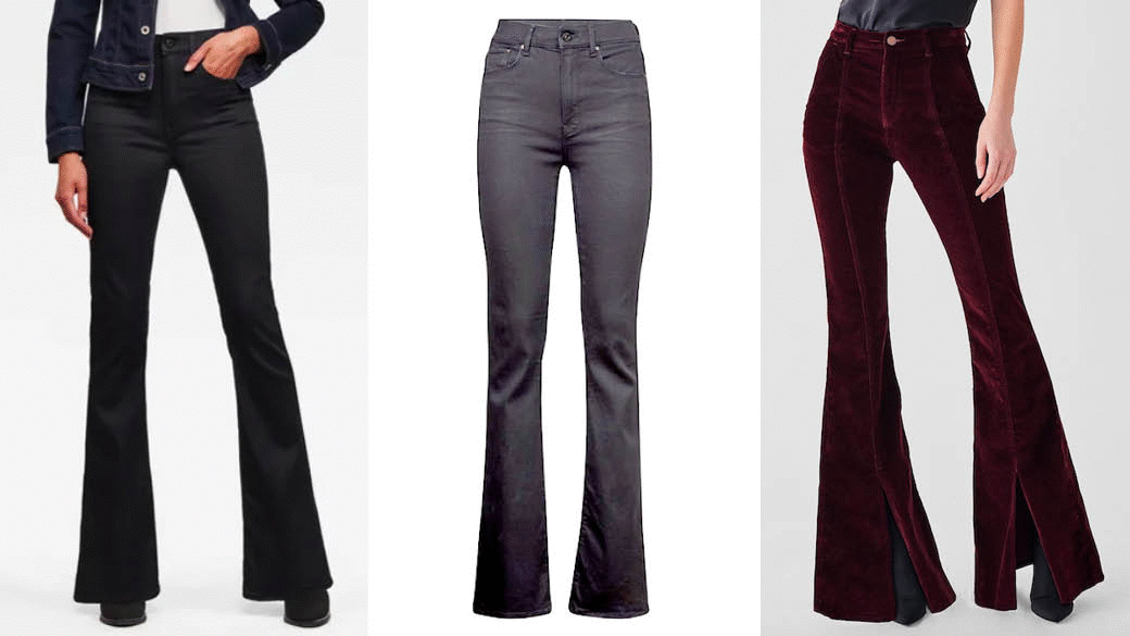 How to look slimmer and taller with these flared trousers and