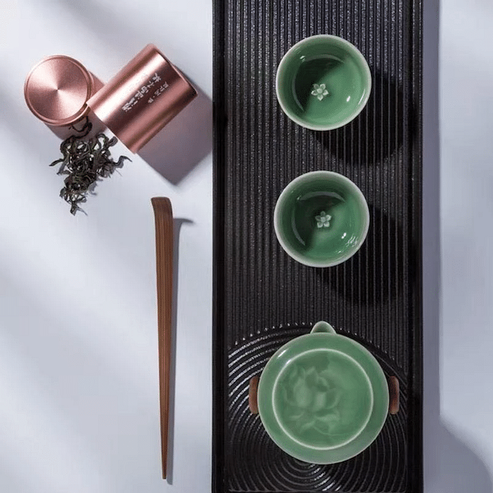 Minimalist Zen Set Jade Green by Jade Celadon.