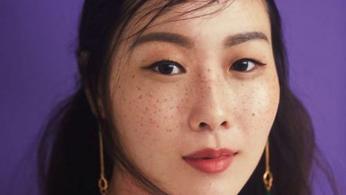 This student will never cover up her freckles because it reminds her of her actress mother