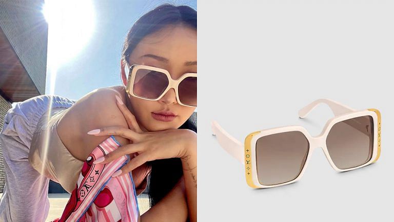 Buy POLARIZED ROSEGOLD-BROWN SQUARE SUNGLASSES for Women Online in India
