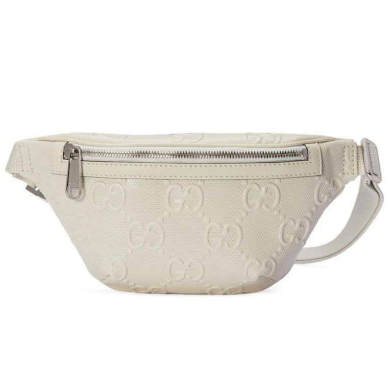 White gucci clearance waist bag