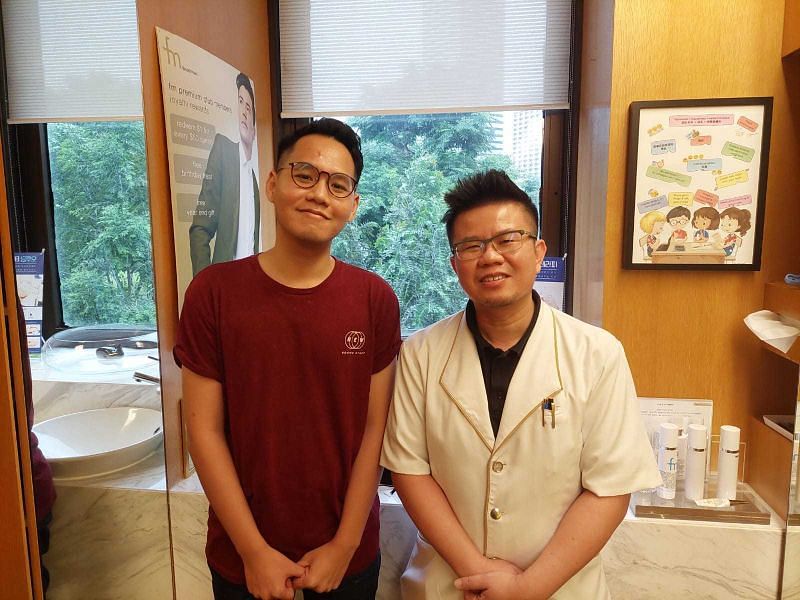 Me and my new best friend, Jerome Chen (right).