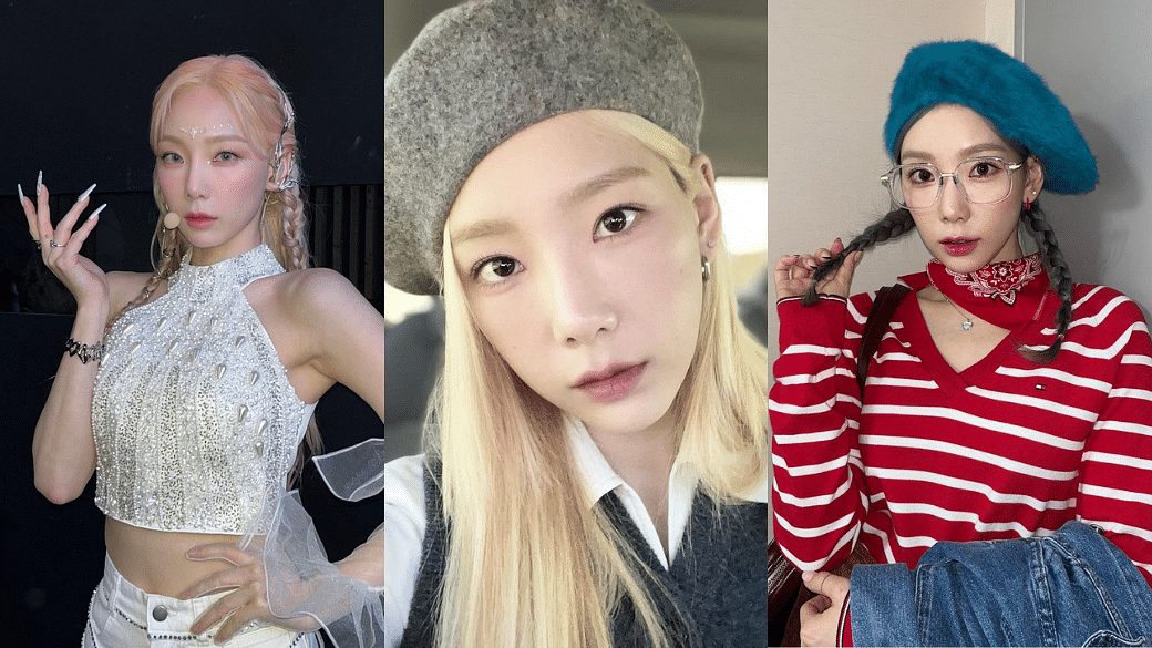Girls' Generation's Taeyeon Shows Off Her Blue Curly Hair - wide 7