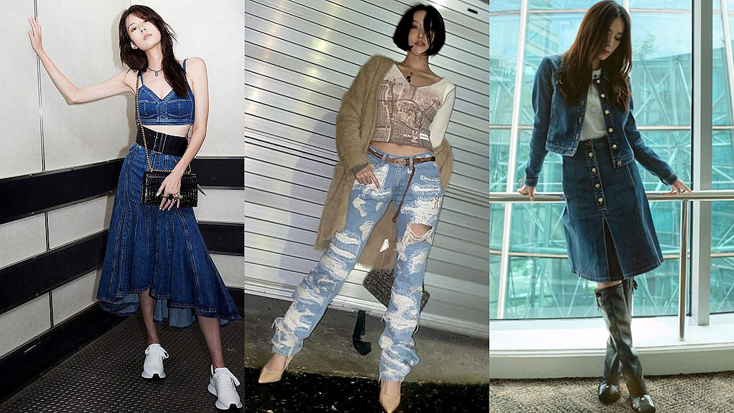 Denim outfit ideas from your favourite celebs - Her World Singapore