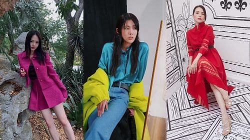 chantalle ng, carrie wong and zoe tay in colourful outfits