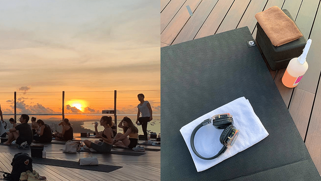 Review I tried a yoga session on Marina Bay Sands Rooftop at