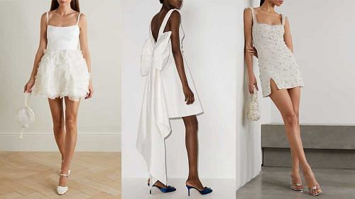 The little white dresses that will give you a fashion edge at your wedding