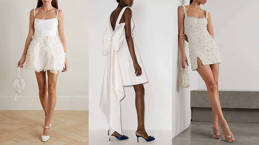 The little white dresses that will give you a fashion edge at your wedding