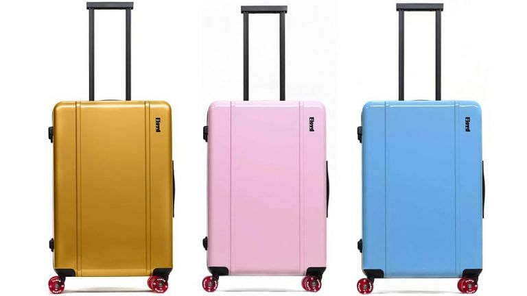 pink cute luggage