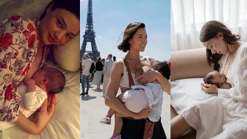 15 incredible photos of celeb mums breastfeeding