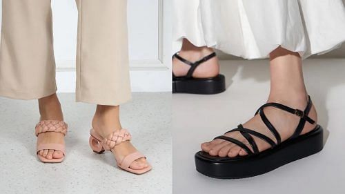 Open-toe shoes under $100 to look chic at work