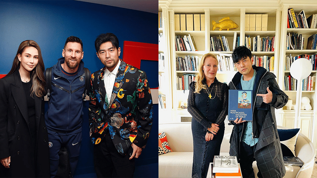 Jay Chou rubs shoulders with Messi and Picasso’s granddaughter in Paris