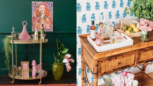 How to be the perfect party hostess and set up a perfect bar cart