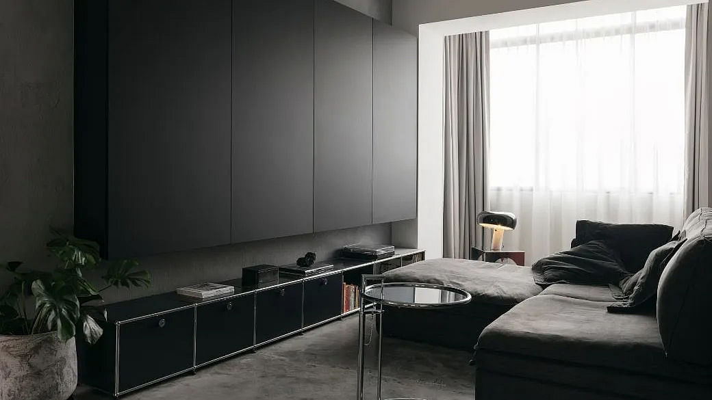 Inside NC Wong’s black & white Bauhaus-style walk up apartment