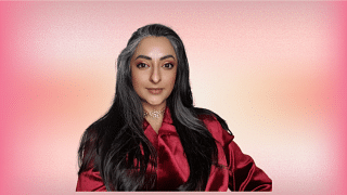 woman grey hair journey Smita DeSouza