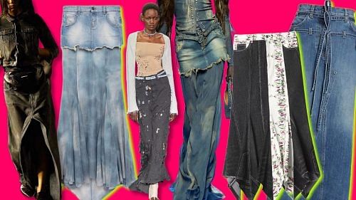 We've found the perfect denim maxi skirt