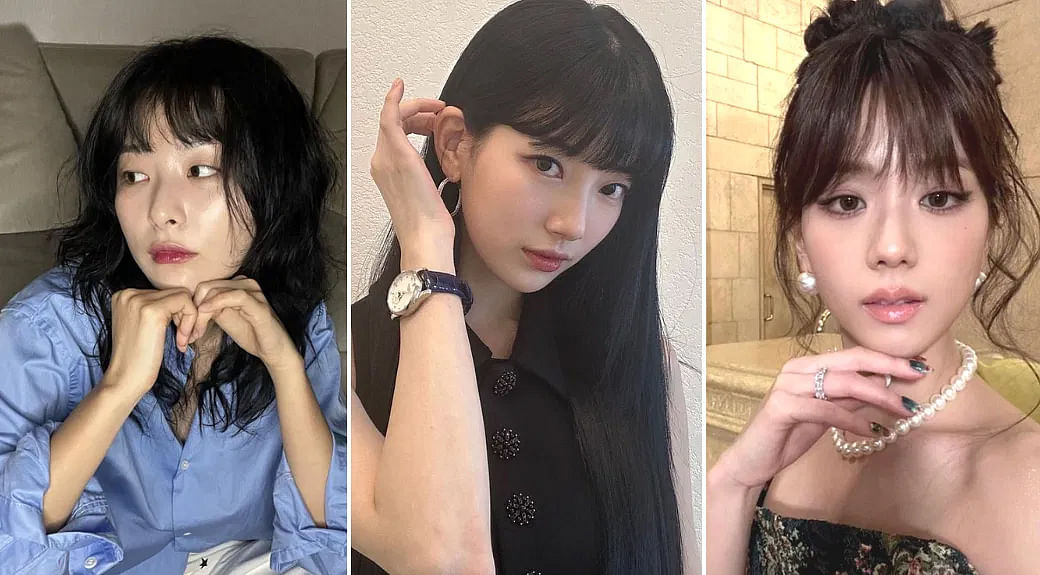 How these Korean celebs are wearing their bangs in 2023