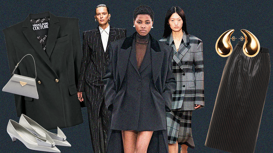 The new business suit is 80s' inspired and we are all for it