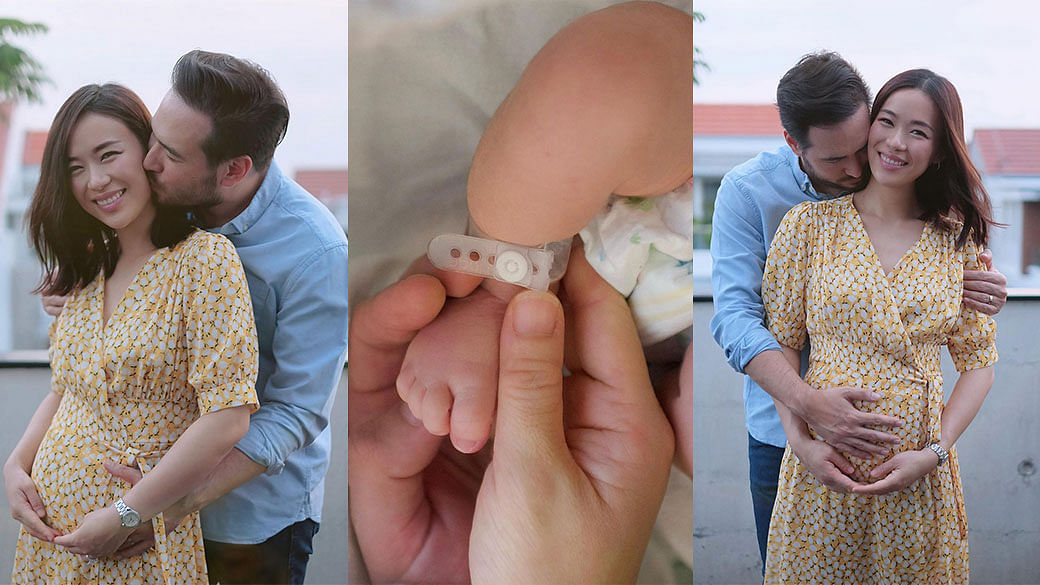 Rebecca Lim gives birth to baby boy after 14 hours of labour