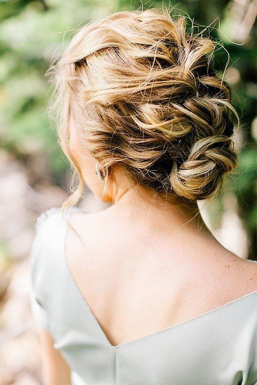 Pretty Romantic Tousled Updos For Brides