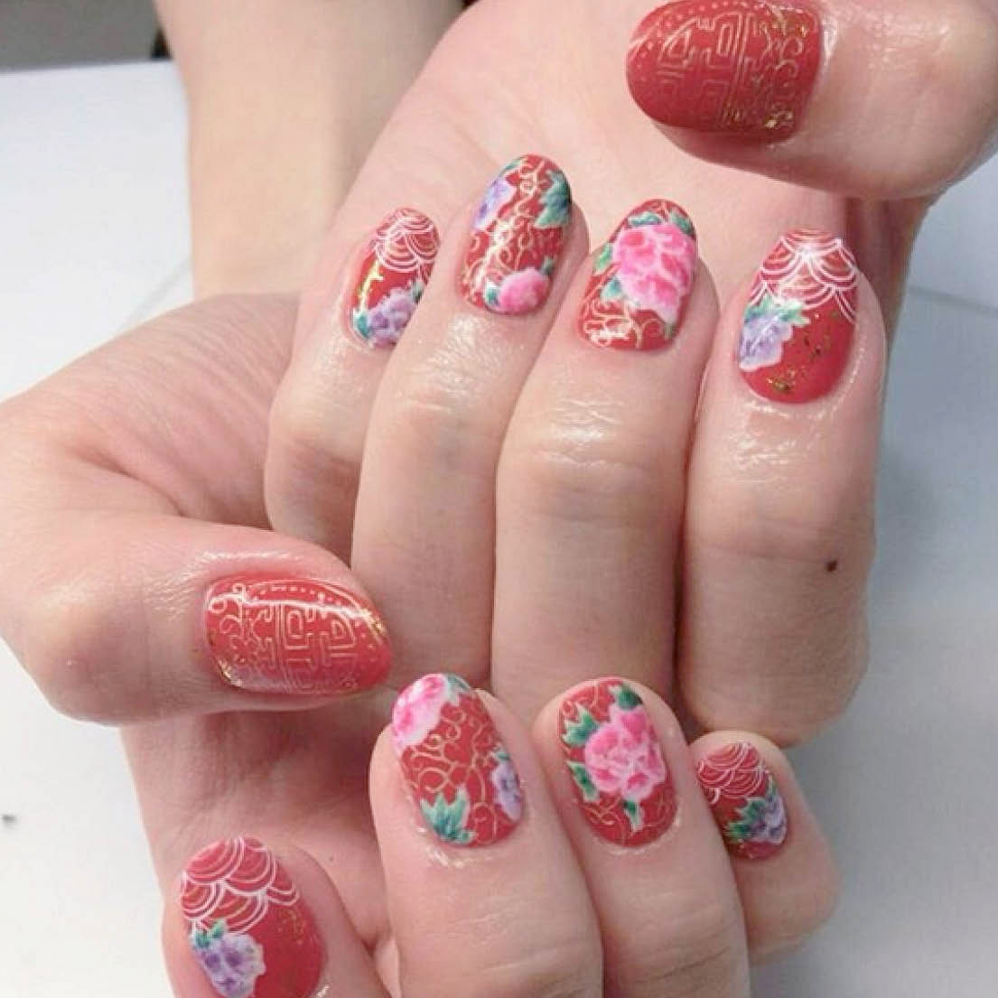 polish c vitamin nail World Her nail 12 floral New  ideas Chinese for art  Year