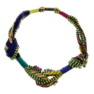 Tribal knotted necklace, $100, Bimba & Lola