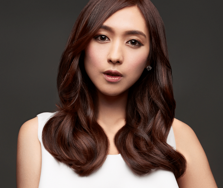 Image of The perm for oval face shape female korean