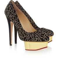 401595_Charlotte Olympia - Midnight Dolly bat-embroidered suede platform pumps NET-A-PORTER Thumb