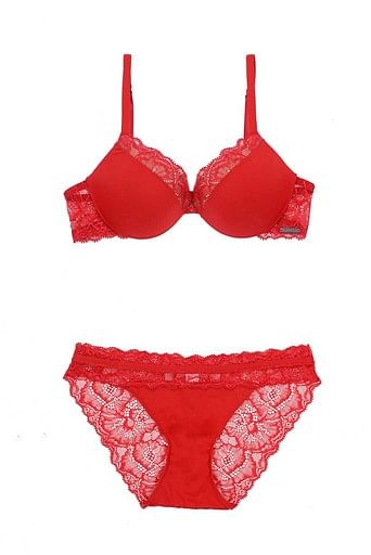 Lace Bra Chinese Red Braa03 1003black/chinesered - Brassiere